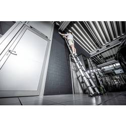 MUNK Günzburger Steigtechnik 115413 Eloxovaný hliník, plast Stupňovitý teleskopický žebřík max.prac. výška: 4700 mm