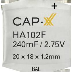 CAP-XX HA102F Superkondenzátor (Super Cap) 240 mF 2.75 V 1 ks Box