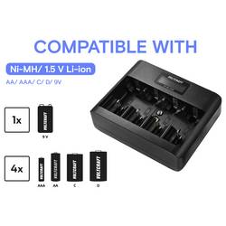 VOLTCRAFT VC-BC-5100 nabíječka akumulátorů NiMH, Li-Ion AA, AAA, malé mono, velké mono, 9 V