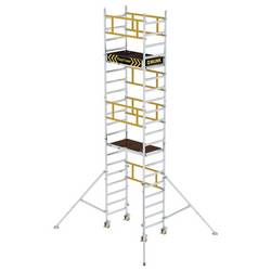 MUNK Günzburger Steigtechnik 125100 FlexxTower S hliníkovou vrstvou, hliník skládací lešení max.prac. výška: 6.10 cm 117 kg