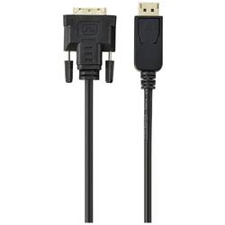 Renkforce DisplayPort / DVI kabelový adaptér Konektor DisplayPort, DVI-D 24+1pol. Zástrčka 1.80 m černá RF-5771518 PVC plášť DVI kabel