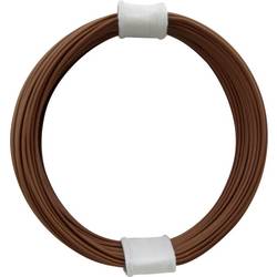 Donau Elektronik 110-8 lanko/ licna, 1 x 0.04 mm², hnědá, 10 m
