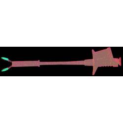 HT Instruments 6007-IECR banánkový konektor 1003180 banánková zdířka , zásuvka 4 mm, konektor 4 mm, krokosvorka CAT III 1000 V červená 1 ks