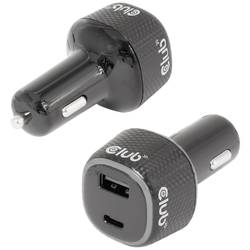 club3D CAC-1922 USB nabíječka, 1x USB A , 1x USB-C®, 63 W, černá