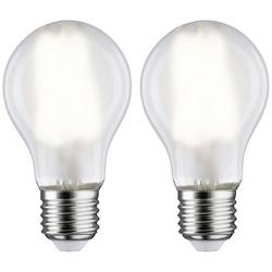 Paulmann 28924 LED Energetická třída (EEK2021) E (A - G) E27 klasická žárovka 7 W = 60 W neutrální bílá (Ø x v) 60 mm x 106 mm 2 ks
