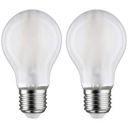 Paulmann 28924 LED Energetická třída (EEK2021) E (A - G) E27 klasická žárovka 7 W = 60 W neutrální bílá (Ø x v) 60 mm x 106 mm 2 ks