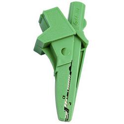 HT Instruments 5004-IECV banánkový konektor 1003160 banánková zdířka , zásuvka 4 mm, konektor 4 mm, krokosvorka CAT III 1000 V zelená 1 ks