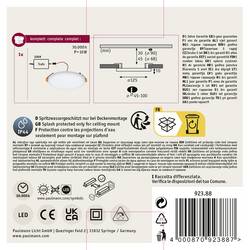 Paulmann 92388 EB Panel Veluna VariFit LED vestavné svítidlo, LED, pevně vestavěné LED, 10 W, saténová