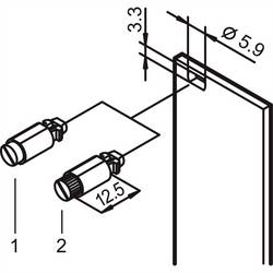 nVent SCHROFF 21101848 19 palec montážní materiál černá