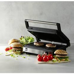 DOMO MULTIFUNKTIONALER KONTAKTGRILL 2-IN-1 stolní gril, gril, černá