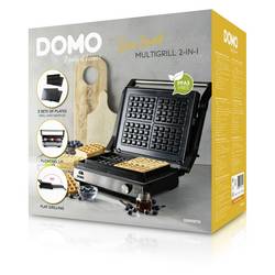 DOMO MULTIFUNKTIONALER KONTAKTGRILL 2-IN-1 stolní gril, gril, černá
