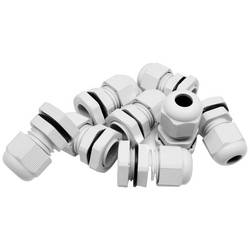 Quadrios 2102CA130 souprava kabelových průchodek vodotěsná M16 M16 PA66 světle šedá 1 sada