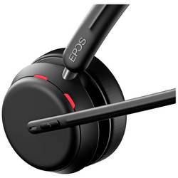 EPOS Impact 1061 ANC Headset otevřená (On Ear) Bluetooth® stereo černá Potlačení hluku headset, vč. nabíjecí a dokovací stanice Počítače