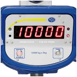 PCE Instruments PCE-CS 10000N jeřábová váha Max. váživost 10000 kg Rozlišení 5000 g napájeno akumulátorem černá