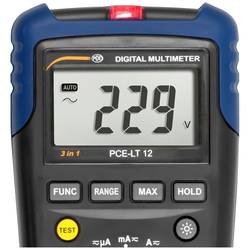 PCE Instruments PCE-LT 12 digitální multimetr, Displej (counts): 1999