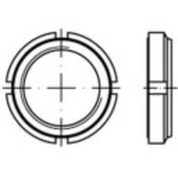 TOOLCRAFT 149932 hřídelové matice M30 6 mm ocel galvanizováno zinkem 10 ks