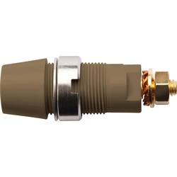 Schützinger bezpečnostní montážní zásuvka 4 mm hnědá 1 ks