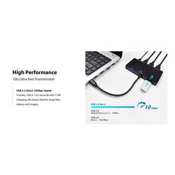 Renkforce USB-C® dokovací stanice RF-USBHA-550 Vhodné pro značky (dokovací stanice pro notebook): univerzální napájení USB-C®