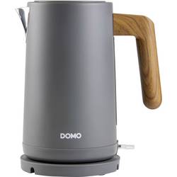 DOMO WASSERKOCHER rychlovarná konvice, Kontrolní okénko, ochrana proti přehřátí, indikátor, automatický start-stop, matná šedá, DO9268WK