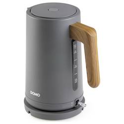 DOMO WASSERKOCHER rychlovarná konvice, Kontrolní okénko, ochrana proti přehřátí, indikátor, automatický start-stop, matná šedá, DO9268WK