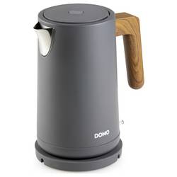 DOMO WASSERKOCHER rychlovarná konvice, Kontrolní okénko, ochrana proti přehřátí, indikátor, automatický start-stop, matná šedá, DO9268WK