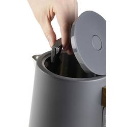 DOMO WASSERKOCHER rychlovarná konvice, Kontrolní okénko, ochrana proti přehřátí, indikátor, automatický start-stop, matná šedá, DO9268WK