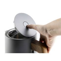 DOMO WASSERKOCHER rychlovarná konvice, Kontrolní okénko, ochrana proti přehřátí, indikátor, automatický start-stop, matná šedá, DO9268WK