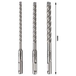 FRITZFURT 3161-2103 tvrdý kov sada příklepových vrtáků 3dílná 6 mm, 8 mm, 10 mm Celková délka 165 mm SDS plus 1 sada
