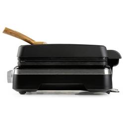 DOMO WAFFELEISEN – INKY BLACK vaflovač indikátor, nepřilnavý povlak, plynulý regulátor teploty, funkce časovače černá