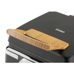 DOMO WAFFELEISEN – INKY BLACK vaflovač indikátor, nepřilnavý povlak, plynulý regulátor teploty, funkce časovače černá