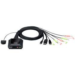 ATEN 2-Port USB-C-DisplayPort-Kabel KVM Switch KVM konsole DisplayPort 4096 x 2160 Pixel