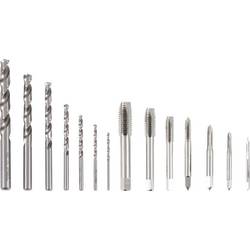 FRITZFURT 3701-6015 sada strojních závitníků 15dílná 2.5 mm, 3.3 mm, 4.2 mm, 5 mm, 6.7 mm, 8.5 mm, 10.2 mm DIN 1814 HSS 1 sada