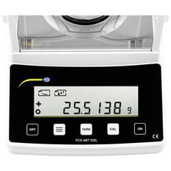 PCE Instruments PCE-ABT 220L přesná váha Max. váživost 220 g ze zásuvky bílá