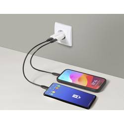 VOLTCRAFT UC-1C1A30W01 USB nabíječka 30 W 1x USB A , 1x USB-C® Rychlé nabíjení, Power Delivery 3.0 bílá GaN