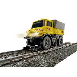 Carson Modellsport 500504146 MB Unimog U406 Zweiwegefahrzeug 1:87 RC model nákladního automobilu elektrický silniční model vč. akumulátorů, nabíječky a baterie