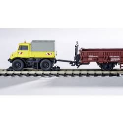 Carson Modellsport 500504146 MB Unimog U406 Zweiwegefahrzeug 1:87 RC model nákladního automobilu elektrický silniční model vč. akumulátorů, nabíječky a baterie