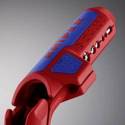 Knipex 16 95 02 SB ErgoStrip odizolovací nástroj Vhodné pro odizolovací kleště Kulaté kabely , Kabel do vlhkých prostorů , datový kabel , koaxiální kabel 4.8