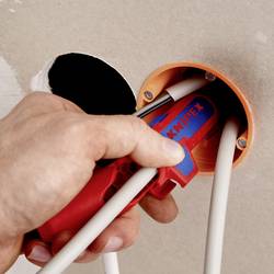 Knipex 16 95 02 SB ErgoStrip odizolovací nástroj Vhodné pro odizolovací kleště Kulaté kabely , Kabel do vlhkých prostorů , datový kabel , koaxiální kabel 4.8