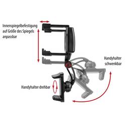 Eufab KFZ Smartphone Halterung držák mobilního telefonu do auta 80 mm (max) 7 palec (max)