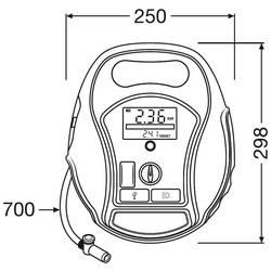 Osram Automotive TYREinflate 6000, OTIR6000, kompresor, 5.5 bar, automatické vypnutí, digitální displej, s pracovní lampou, s funkcí powerbanky, nabíjecí, 12 a