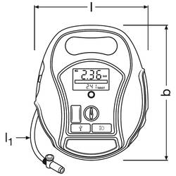 Osram Automotive TYREinflate 6000, OTIR6000, kompresor, 5.5 bar, automatické vypnutí, digitální displej, s pracovní lampou, s funkcí powerbanky, nabíjecí, 12 a