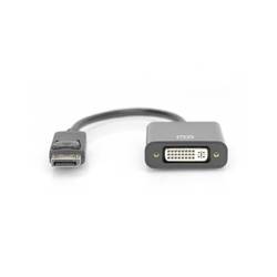 Digitus DisplayPort / DVI kabel Konektor DisplayPort, DVI-I 24+5pól. zásuvka 0.15 m černá DB-340414-001-S dvoužilový stíněný, stíněný Kabel DisplayPort
