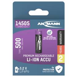 Ansmann Lithium-Eisenphosphat Akku Mignon AA 500 mAh akumulátor AA, LiFePO4, 500 mAh, 3.2 V, 1 ks