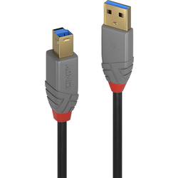 LINDY USB kabel USB 3.2 Gen1 USB-A zástrčka, USB-B zástrčka 0.50 m černá 36740