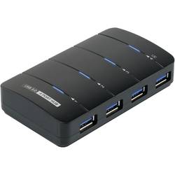 Renkforce RF-3016752 USB Hub 4 porty USB-A USB 3.0 5 GBit/s se stavovými LED černá