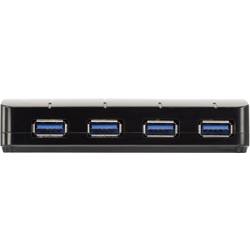 Renkforce RF-3016752 USB Hub 4 porty USB-A USB 3.0 5 GBit/s se stavovými LED černá