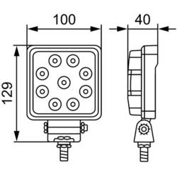 Hella Valuefit pracovní světlomet 12 V, 24 V S1500 LED 1GA 357 103-012 osvětlení blízkého terénu (š x v x h) 100 x 129 x 40 mm 1500 lm 6000 K