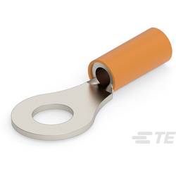TE Connectivity 323751 kulaté kabelové oko Průřez (max.)=6.64 mm² Ø otvoru=6.73 mm bez izolace oranžová 1 ks Piece