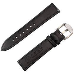 JT Berlin Watchband Wannsee náramek 44 mm, 40 mm, 47 mm, 43 mm, 45 mm, 46 mm, 42 mm, 41 mm M černá, nerezová ocel
