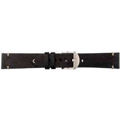 JT Berlin Watchband Alex II Vintage náramek 44 mm, 40 mm, 47 mm, 43 mm, 45 mm, 46 mm, 42 mm, 41 mm M černá, nerezová ocel